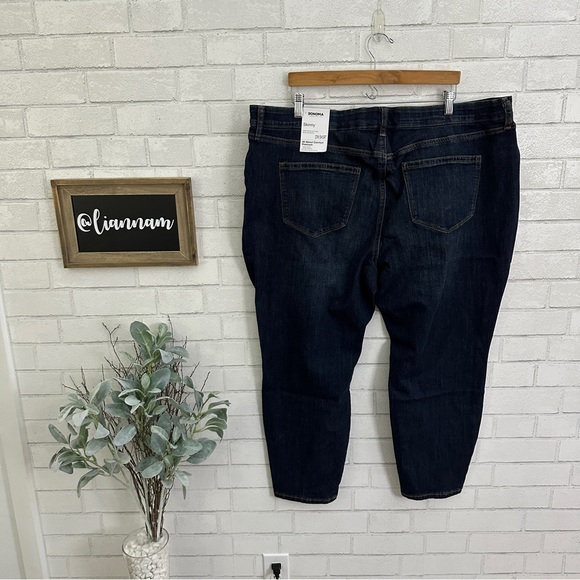 SONOMA Dark Wash Skinny Ankle Jean 22W Short - Picture 5 of 9